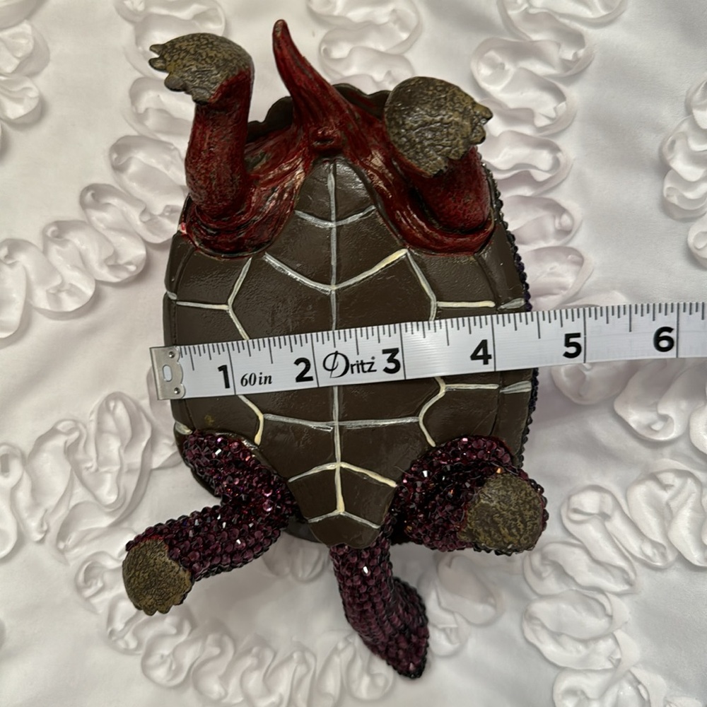 Sparkling Swarovski Crystal Embellished Turtle Handcrafted Unbranded - Picture 13 of 14